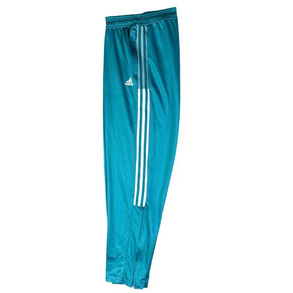 Adidas Tiro Track‎ Soccer Training Pants Activewear Teal White Womens 2XL 24-26 - Picture 1 of 12